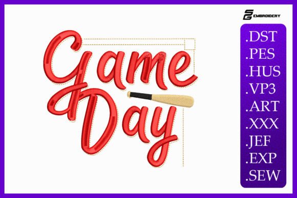 Review: Baseball Game Day Sports Embroidery