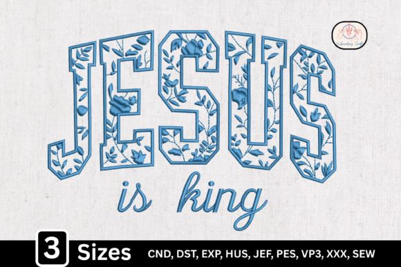 Review: Blue Toile Floral Pattern Jesus is King