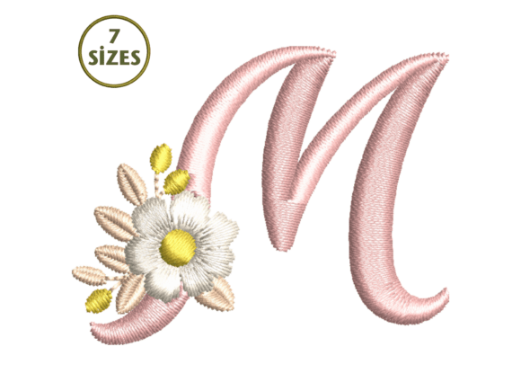 Review: Floral M Monogram Embroidery for Etsy Shops