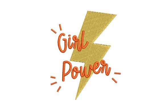 Review: Girl Power Lightning Bolt Embroidery Design