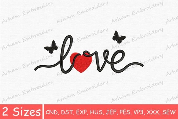 Review: Love Heart Script with Butterflies for Craft Fairs