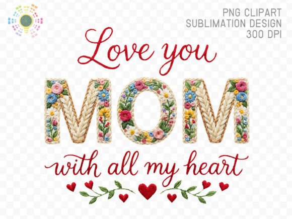 Review: Love You Mom Floral Embroidery Letters