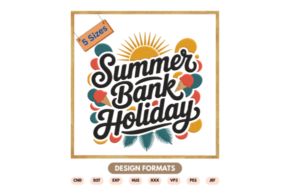 Review: Summer Bank Holiday Embroidery Design