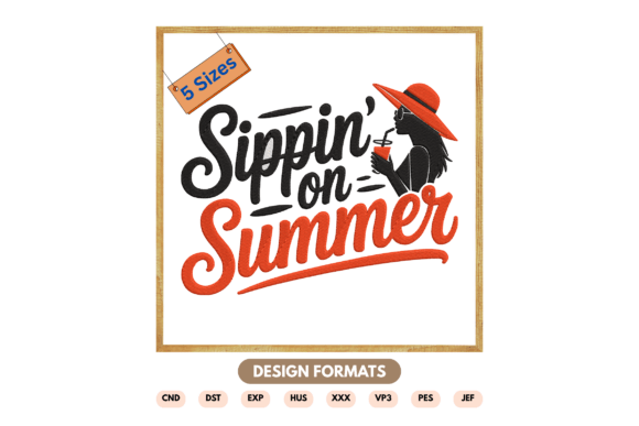Review: Trendy Summer Quote Embroidery Design