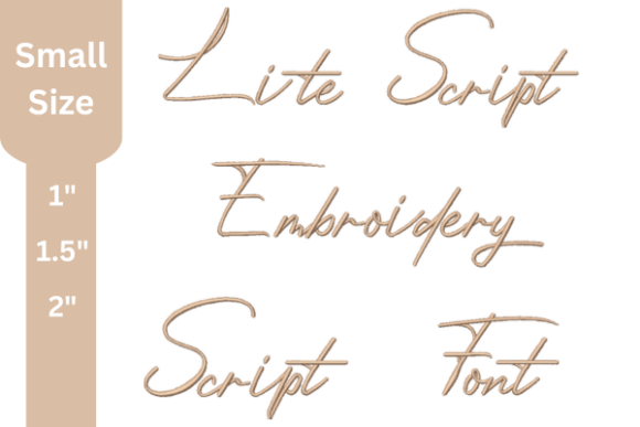 Reviewing Lite Script Embroidery Small Font
